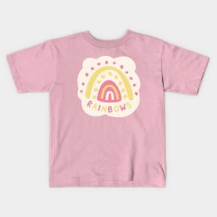 Colorful heart rainbow design Kids T-Shirt